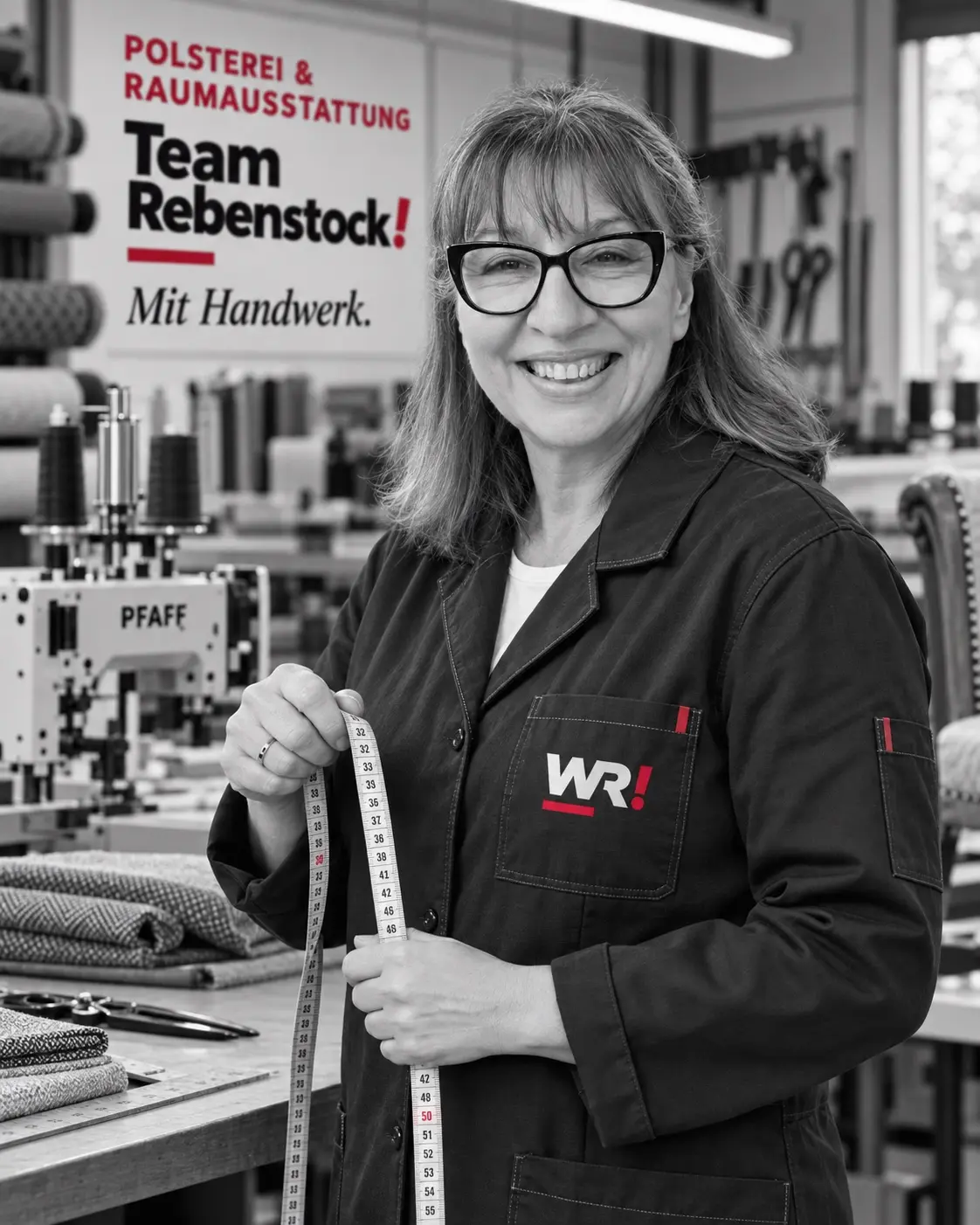 Petra Pogodsky · Polstermeisterin und Werkstattleiterin · seit 2015 bei Rebenstock